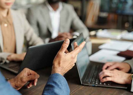 Small business owner creating website in 2025